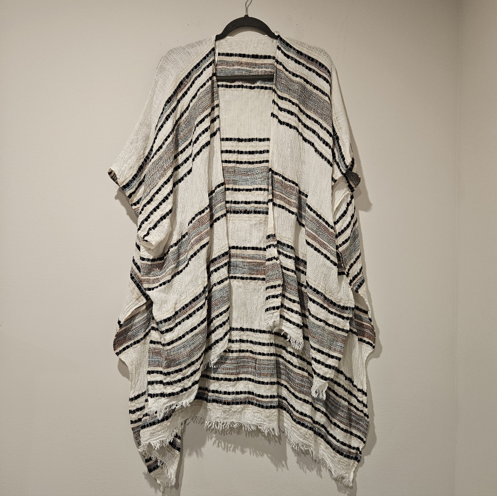 American Eagle Outfitters Multicolor Striped Kimono, One Size